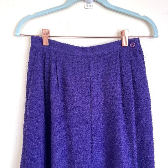 Vintage Boston Traveler Womens Gauchos Size 9-10 Purple Wide Leg Retro Culattes - Picture 3 of 9